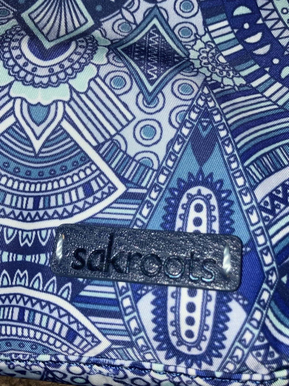 NWT Sakroots mini back pack adult, blue country design , mini back pack